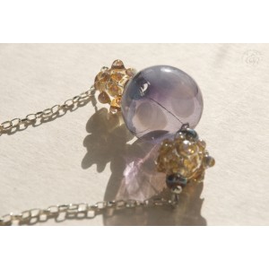 "Violet glob": necklace
