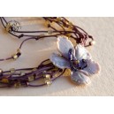 Necklace "Purple Fog"